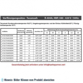 More about Verflüssigungssatz Tecumseh TAG4573ZHR (POE), HBP - R404A, 400V - nicht lieferbar, ersetzt durch Nachfolger