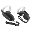 Farbe Schwarz Abdeckung Set für Oculus Quest, Touch Controller Grip Abdeckung, Knuckle Strap Objektiv Schützen Abdeckung Set, fü