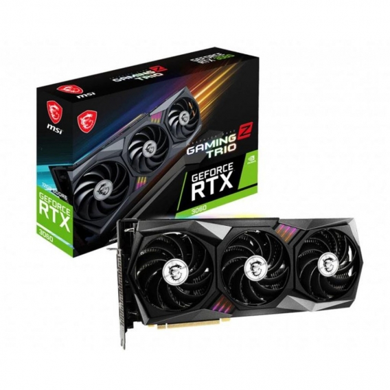 MSI RTX 3060 GAMING Z TRIO 12G, GeForce RTX 3060, 12 GB, GDDR6, 192 Bit, 7680 x 4320 Pixel, PCI Express 4.0