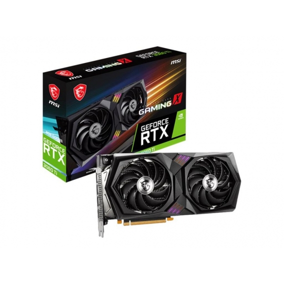 MSI RTX 3060 Ti Gaming X  RTX 3060 Ti 8 GB GDDR6 PCIe 4.0 1x HDMI, 3x Display Port