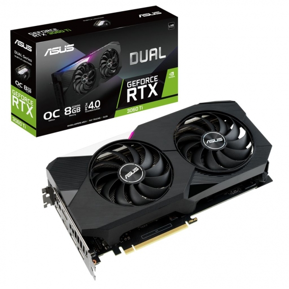 ASUS Dual GeForce RTX3060 TI 8GB OC Edition V2 Gaming Grafikkarte