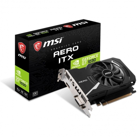 MSI GeForce GT 1030 AERO ITX 2GD4 OC - VGA - PCI-E x16 V809-2824R