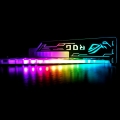 RGB25 RGB-Grafikkartenstaender Buntes horizontales 12V 4Pin-Netzteil mit LED-Lichtkartenhalter