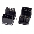 2er-Pack GPU VGA PCIe 180-Grad-Winkel-Adapter-Kit für Desktops-Grafikkarte, hochwertige Ersatzteile Farbe 8PIN
