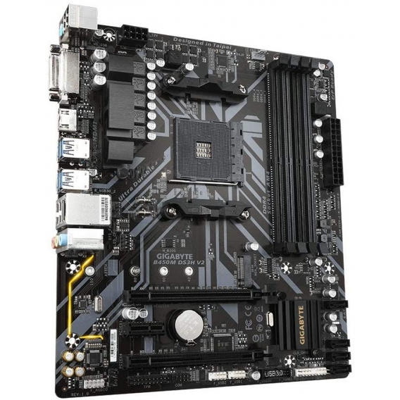 GIGABYTE B450M DS3H V2 (AMD Ryzen AM4/Micro ATX/M.2/HMDI/DVI/USB 3.1/DDR4/Motherboard)