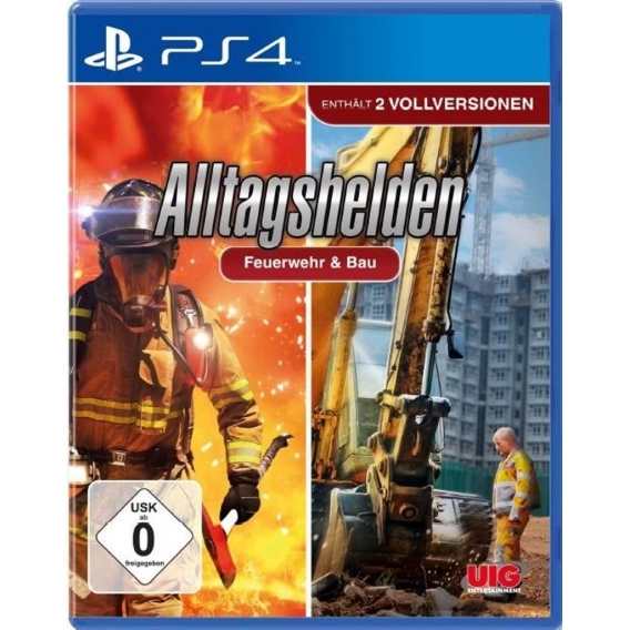 Alltagshelden - Feuerwehr & Bau (Berufsfeuerwehr - Die Simulation + Baumaschinen - Die Simulation) - Konsole PS4