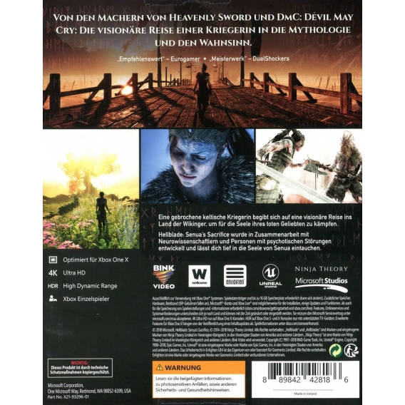 Hellblade - Senua's Sacrifice - Konsole XBox One