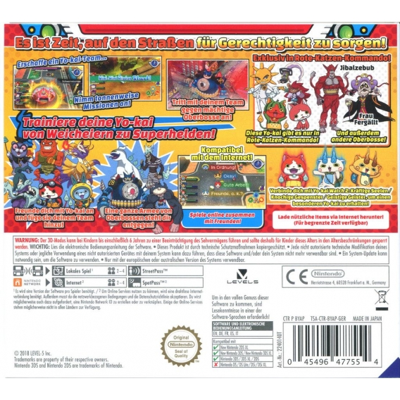 Yo-Kai Watch Blasters - Rote Katzen Kommando - Konsole 3DS