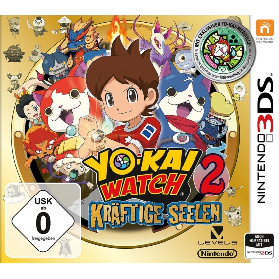 YO-KAI Watch 2: Kräftige Seelen inkl. Medaille 3DS