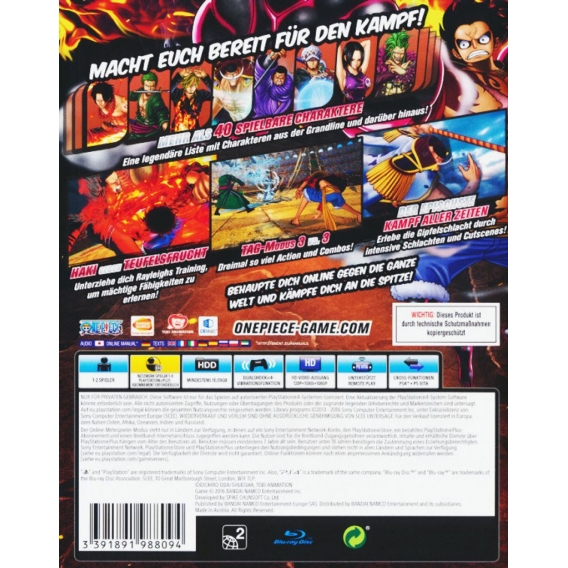 One Piece - Burning Blood - Konsole PS4