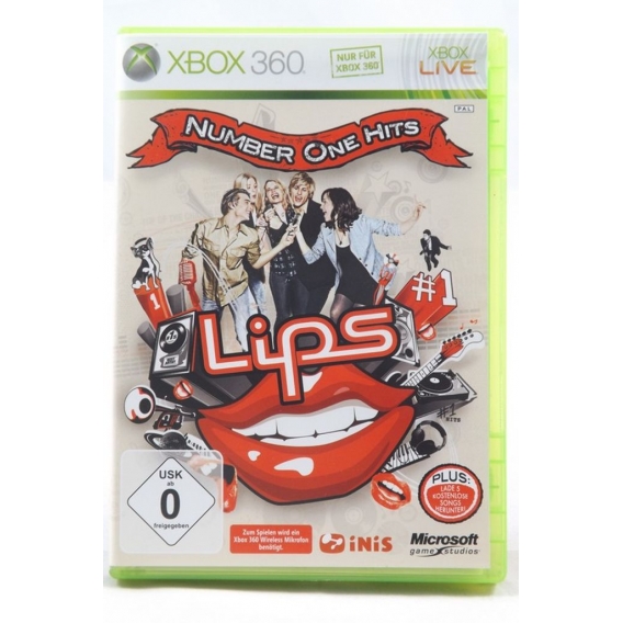 Microsoft Lips: Number One Hits - Unterhaltung - Deutsch Retail - Xbox 360