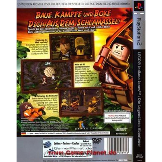 Lego Indiana Jones Platinum  PS2