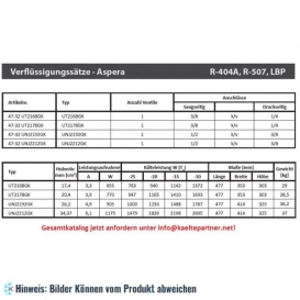 More about Verflüssigungssatz Aspera UNT2168GK, LBP - R404A, R507, 220-240V