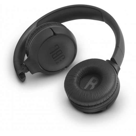 JBL On-Ear-Kopfhörer T500, Bluetooth, Kabellos, Faltbar, Pure Bass, Farbe: Schwarz