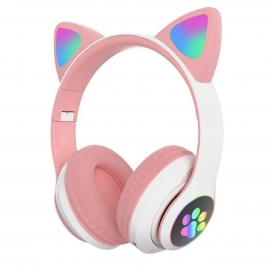 More about Kinder Kopfhörer Rosa, Kabellose Katzenohrkopfhörer Bluetooth Headset Stereokopfhörer LED Leuchten Kopfhörer Kinder Mädchen