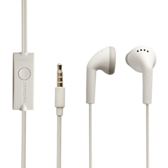 Original Samsung Headset EHS61 in Weiss für Samsung Galaxy A7 (2018) SM-A750F Kopfhörer Ohrhörer geformt 3,5mm Stecker Stereo So