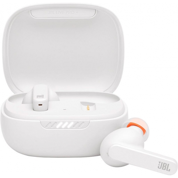 JBL Live Pro+ TWS – Kabellose In-Ear-Kopfhörer mit Noise Cancelling in Weiß