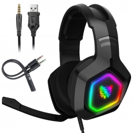 More about ONIKUMA K10 Gaming Headset Stereo Bass Surround RGB Gamer kabelgebundener Kopfhörer mit Mikrofon für PS4 Xbox One PC