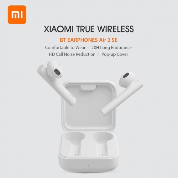 Xiaomi Mi Air2 SE TWS Echte drahtlose Kopfhoerer BT 5.0 Popup-Headset Sport Business Mini-Ohrhoerer 20H Musikzeit SBC AAC Dual M