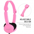 KUBITE T-111 3,5-mm-verdrahtete Over-Ear-Kopfhörer Faltbarer Sport-Headset Tragbare Musik-Gaming-Kopfhörer mit Mikrofon für Kind