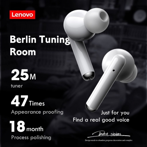 Lenovo LP1 TWS Kopfhörer Bluetooth 5,0 Wireless Headset Wasserdichte Sport Ohrhörer Noise Cancelling Mikrofon Dual Stereo HIFI B