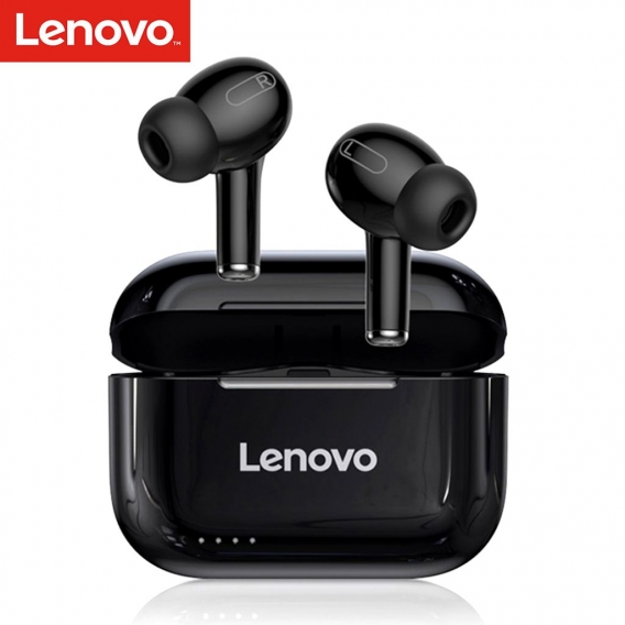 Lenovo LP1S True Wireless Earbuds BT 5.0 Kopfhoerer Stereo-Ohrhoerer mit Dual-Membran Dual Hosts IPX4 Wasserdichter Sport-Kopfho