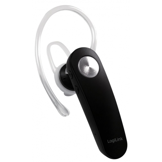 LogiLink Bluetooth 4.2 In-Ear Headset mit Ohrbügel schwarz