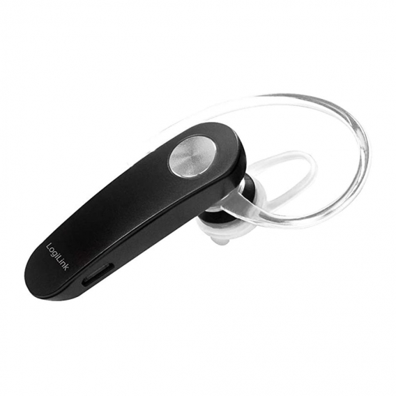 LogiLink Bluetooth 4.2 In-Ear Headset mit Ohrbügel schwarz