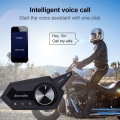 docooler Motorradhelm Headset Motorrad Drahtloser Bluetooth 5.0 Kopfhoerer mit Mikrofon Unterstuetzt den automatischen Anrufbean