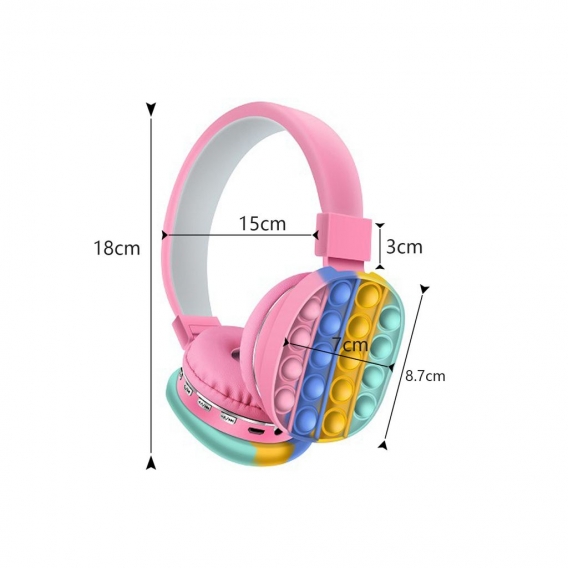 AH-806E Wireless Bluetooth Headset POP IT!! Kopfhörer Stereo Musik Kopfhörer mit Einstellbare Stirnband Kopfhörer für PC Smartph