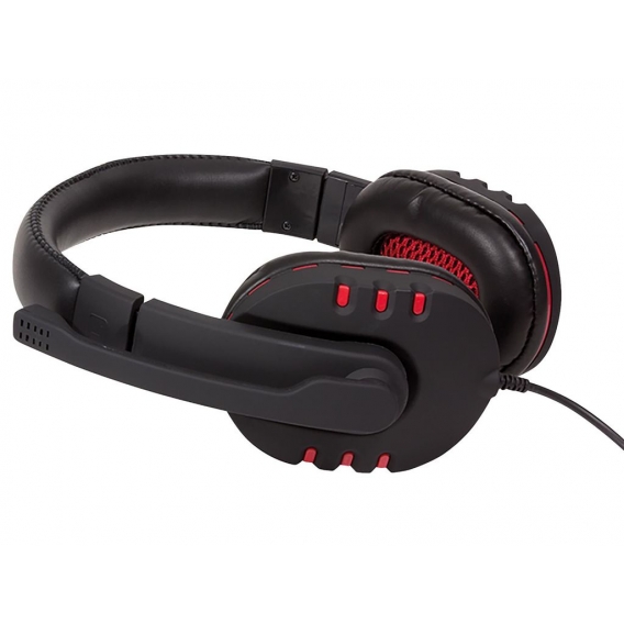 LogiLink USB Headset High Quality mit Mikrofon schwarz/rot