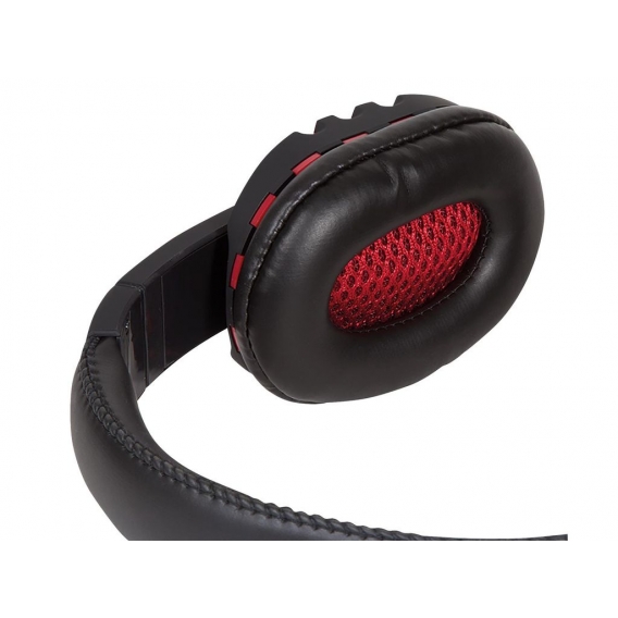 LogiLink USB Headset High Quality mit Mikrofon schwarz/rot