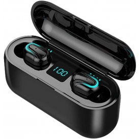 More about Kabelloser Bluetooth-Kopfhörer TWS Kabelloser Bluetooth 5.0 In-Ear-Kopfhörer Ohrhörer mit digitaler Ladung Box, Schwarz