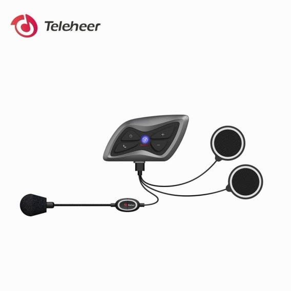 2-Pack T6 PLUS Motorrad Intercom 1500m Motorradhelm Bluetooth 5.1 Headset Interphone Motorrad-Kopfhörer Gegensprechanlage