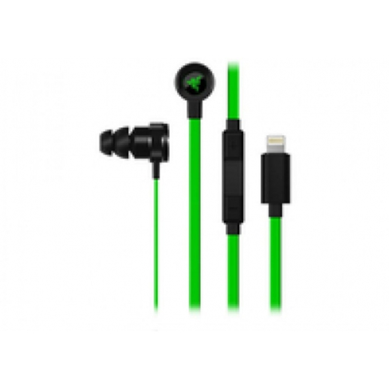 RAZER Hammerhead für iOS Lightning Connector In-Ear Kopfhörer black/green schwarz/grün