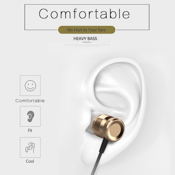 Typ-C-Schnittstelle Kabelgebundener Metall-In-Ear-Kopfhörer mit Mikrofon für Xiaomi 6 / Note 3 / MIX 2, Letv-Telefon 2/3, Smarti