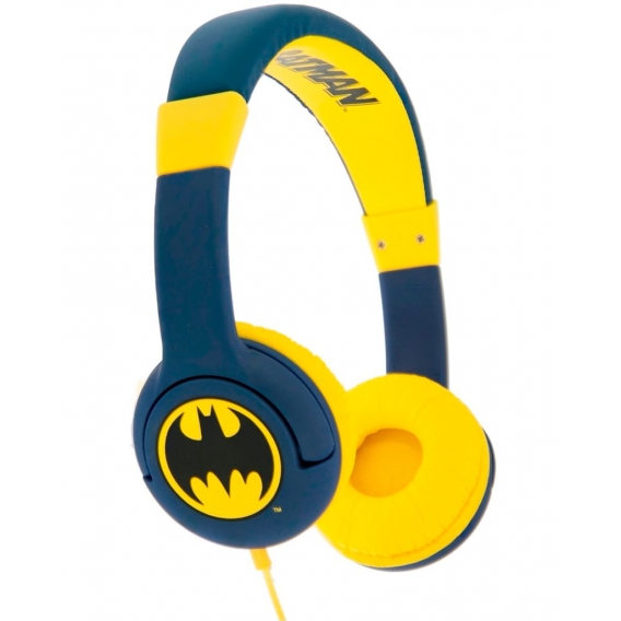 OTL DC Comics Batman Stereo Kopfhörer für Kinder Dunkel Blau | Kindgerechte Lautstärkebegrenzung (max. 85 dB) und verstellbares 