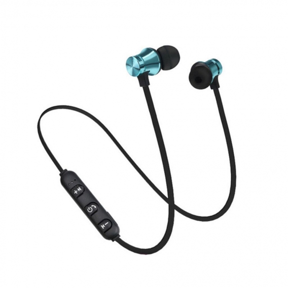 Magnetischer In-Ear-Stereo-Headset-Kopfhörer Drahtloser Bluetooth 4.2-Kopfhörer-Geschenk-Blau