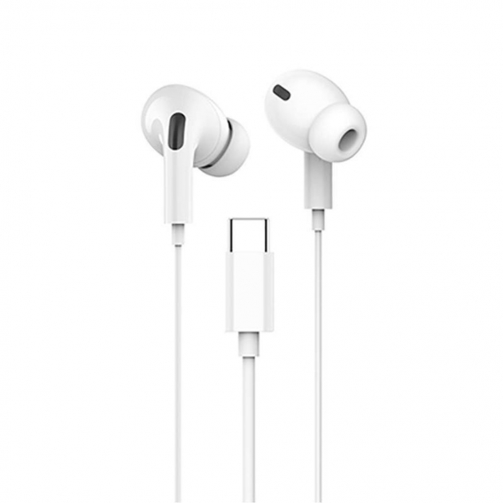 Kaku KSC-333 In-Ear Kopfhörer ( USB-C ) Headset Universal mit Mikrofon Typ-C Anschluss kompatibel mit Android SCHWARZ