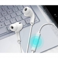 Kaku KSC-333 In-Ear Kopfhörer ( USB-C ) Headset Universal mit Mikrofon Typ-C Anschluss kompatibel mit Android SCHWARZ