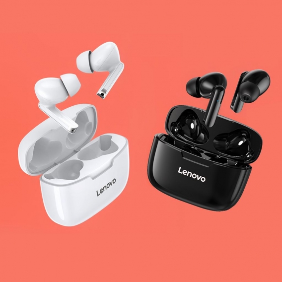 Lenovo XT90 TWS In-Ear-Kopfhoerer BT 5.0-Kopfhoerer Echte kabellose Ohrhoerer mit Touch-Steuerung Freisprecheinrichtung Stereo-S