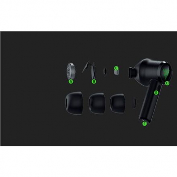 Razer Kopfhörer mit Mikrofon Hammerhead True Wireless Pro Schwarz, Kabellos