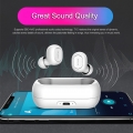 QCY T1C Bluetooth In Ear Kopfhörer Bluetooth 5.0 TWS Earbuds Drahtlose Kopfhoerer mit In-Ear-Stereo-Ohrhoerer mit zwei Mikrofone