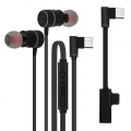 Gaming Kabelgebundene USB-C In-Ear Kopfhörer Magnetisch – Schwarz