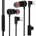 Gaming Kabelgebundene USB-C In-Ear Kopfhörer Magnetisch – Schwarz