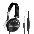 Kabelgebundene Kopfhörer Over Ear Headset Bluetooth Ohrhörer mit Mikrofon, für PC Laptop Tablet, Extra Bass Farbe schwarz