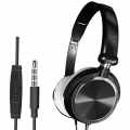 Kabelgebundene Kopfhörer Over Ear Headset Bluetooth Ohrhörer mit Mikrofon, für PC Laptop Tablet, Extra Bass Farbe schwarz