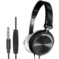 Kabelgebundene Kopfhörer Over Ear Headset Bluetooth Ohrhörer mit Mikrofon, für PC Laptop Tablet, Extra Bass Farbe schwarz