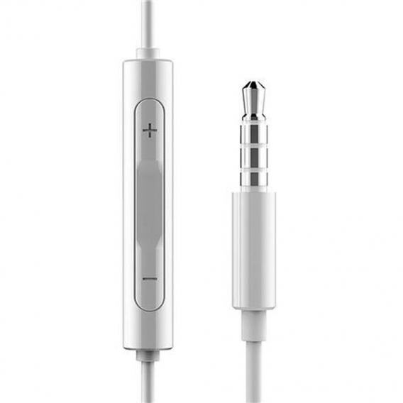 Huawei Earphones AM115 In-Ear Ohrhörer mit Fernbedienung und Mikrofon minijack 3,5 mm Anschluss in Weiss