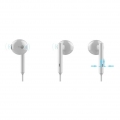 Huawei Earphones AM115 In-Ear Ohrhörer mit Fernbedienung und Mikrofon minijack 3,5 mm Anschluss in Weiss